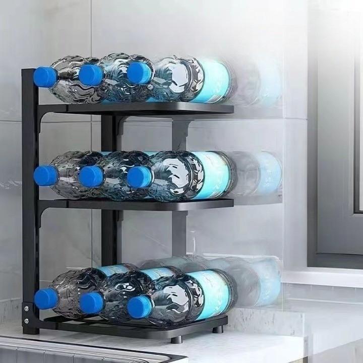 Полка для кастрюль Многослойная полка для хранения кастрюль Кухонная полка из нержавеющей стали Раковина Стойка для хранения кастрюль и сковородок Многослойная бытовая полка для хранения кухонного пространства Экономия места