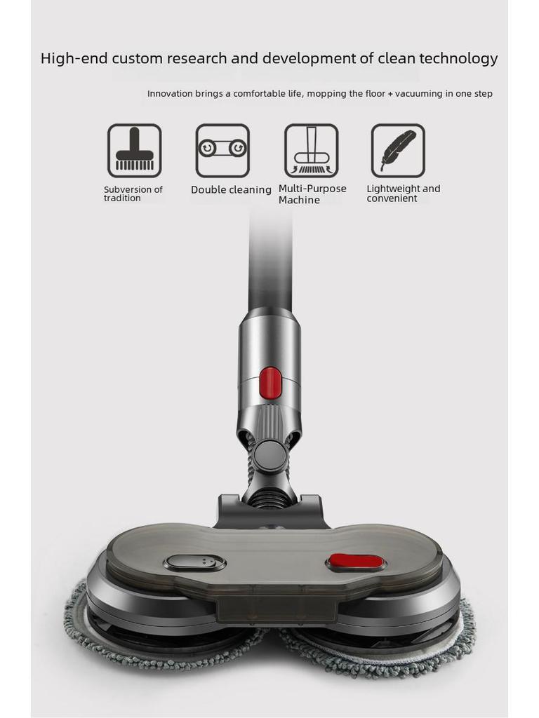 Dyson-Compatible Electric Wet Mop Head for Vacuuming and Mopping