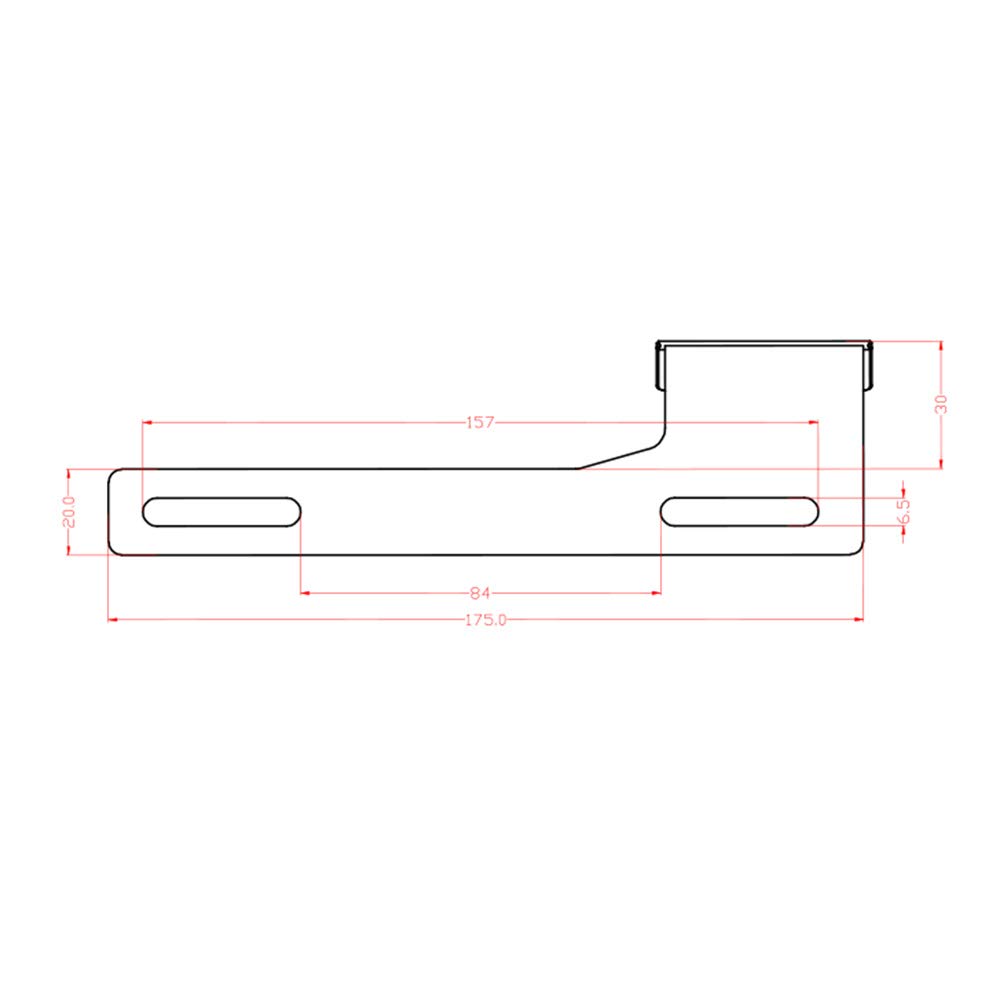 ALE Dash Camera Stay, Bike Number Stay, For Rear Camera (Upper Left)