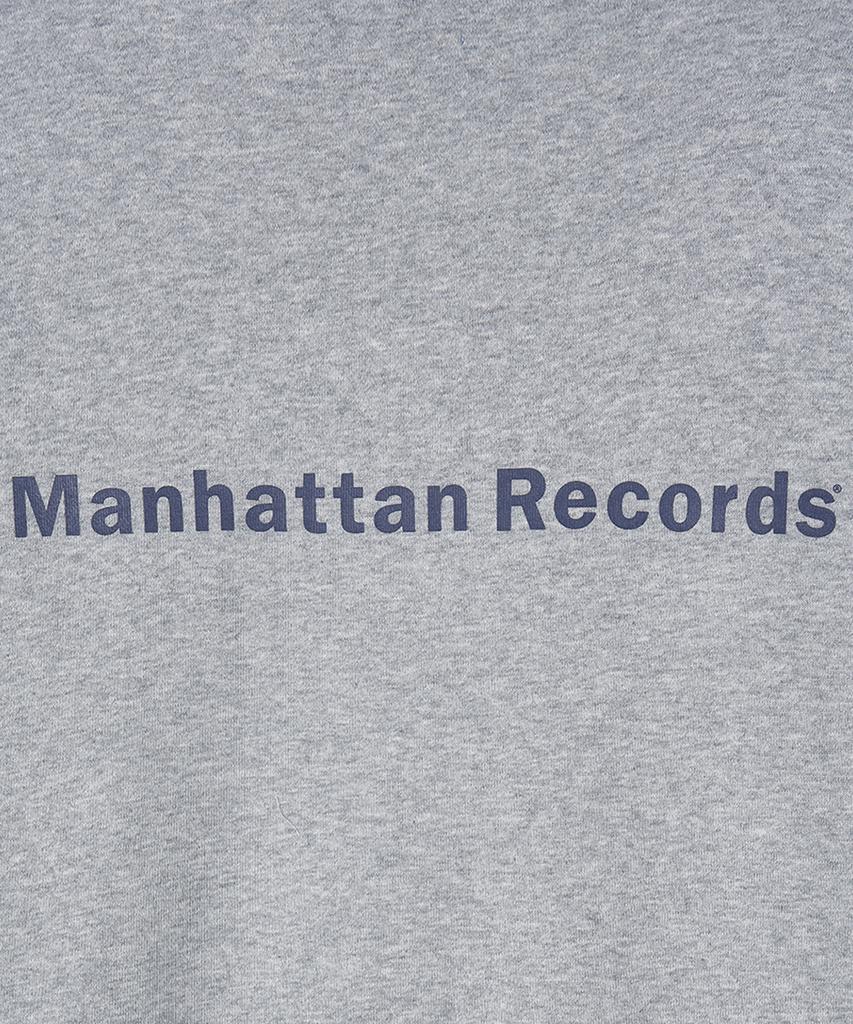 Толстовка с молнией и классическим логотипом Manhattan Records - Серая