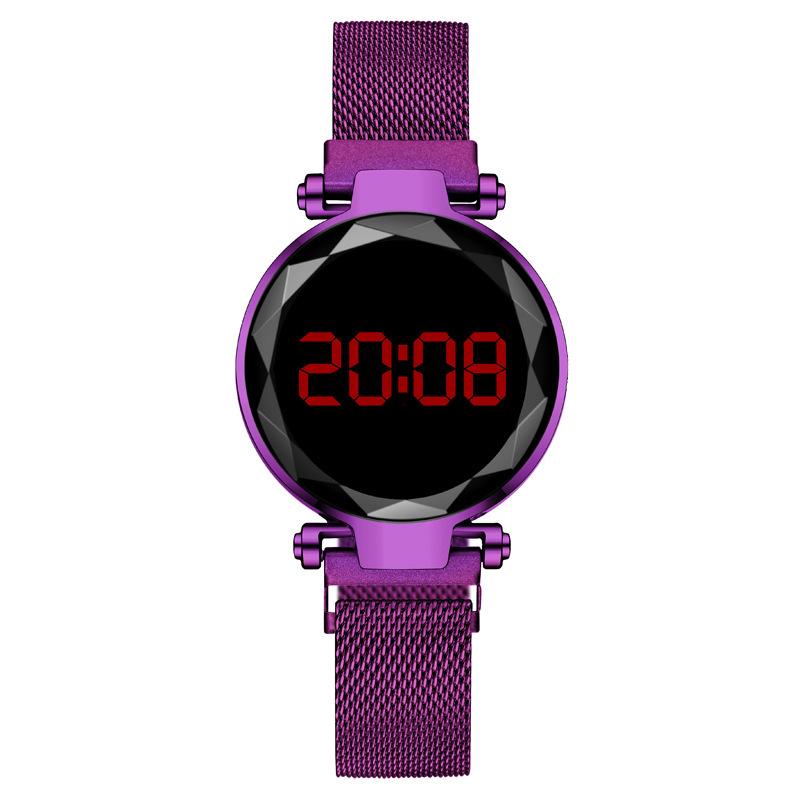 LED Electronic Watch Women's Watch Women's Watch Magnet Iron Magnet Lazy Processing Customization