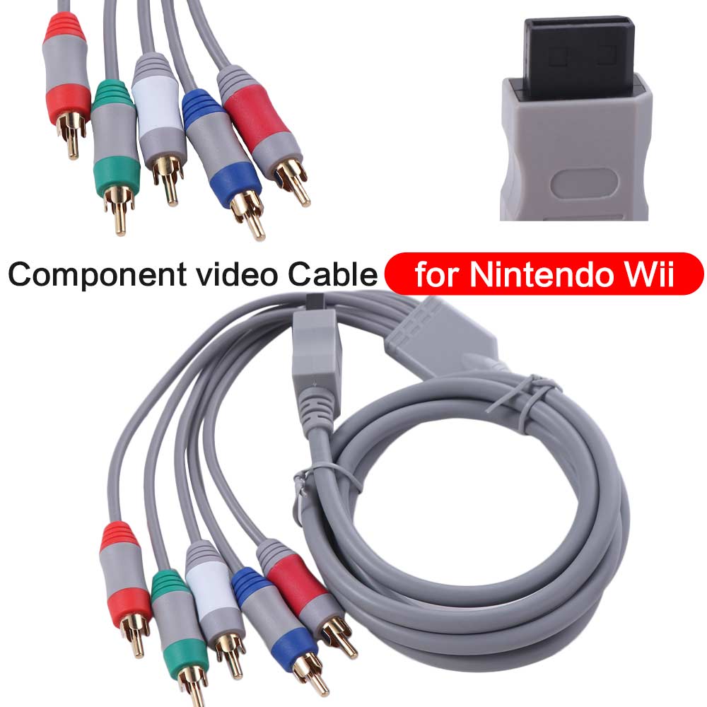 1080P Wii/Wiiu Component Cable Audio Video TV Connector Cable for Wii U/Wii Controller
