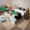 3 предмета Рождественский Принт Бесчиповый Постельный Комплект Спальня Общежитие 1 Пододеяльник+2 Наволочки Разные Размеры Машинная Стирка Комплект