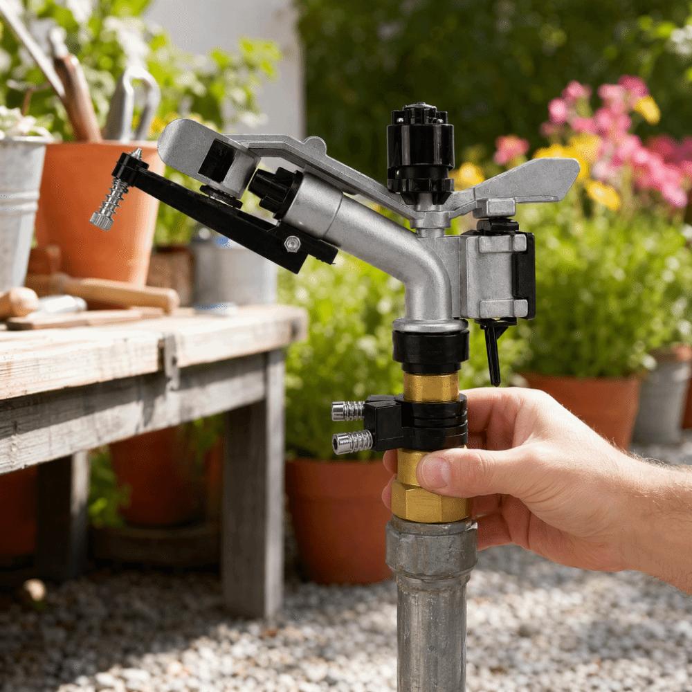 Copper Core, Aluminum Alloy, Plastic Irrigation Sprinkler Auto Rotating Sprinkler  Yard Watering