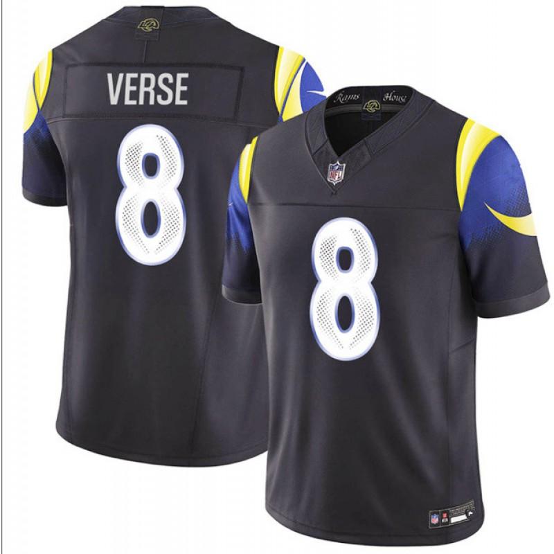 Los Angeles Rams 8 VERSE 12 NACUA Embroidered Football Jersey Men Women
