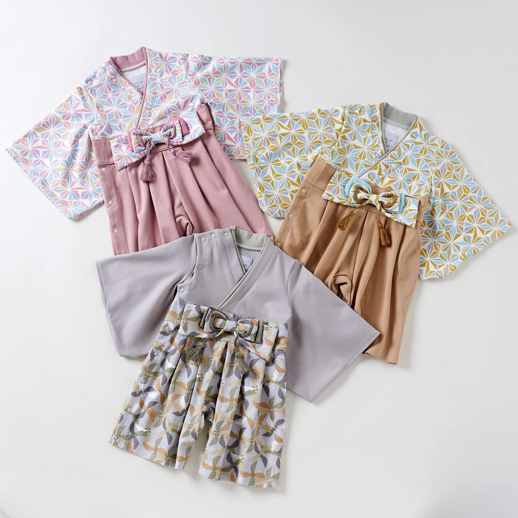 Хакама Первый Первый Первый Посещение святилища Сиреневый [Куфуу] Комбинезоны, Еда, Девочки, Мальчики, Фестиваль, Фестиваль кукол, Одежда, Еда, (80см, Розовый)