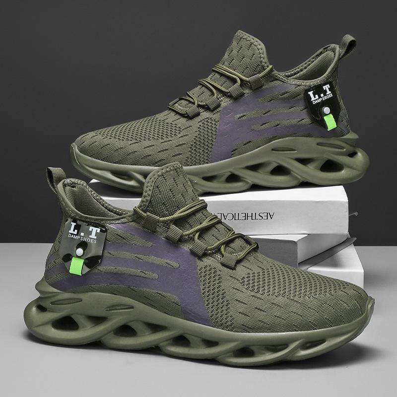 Yrzl Athletic Training Shoes For Men Lightweight Breathable Casual Non Slip Outdoor Walking Shoes Mens Athletic Training Shoes