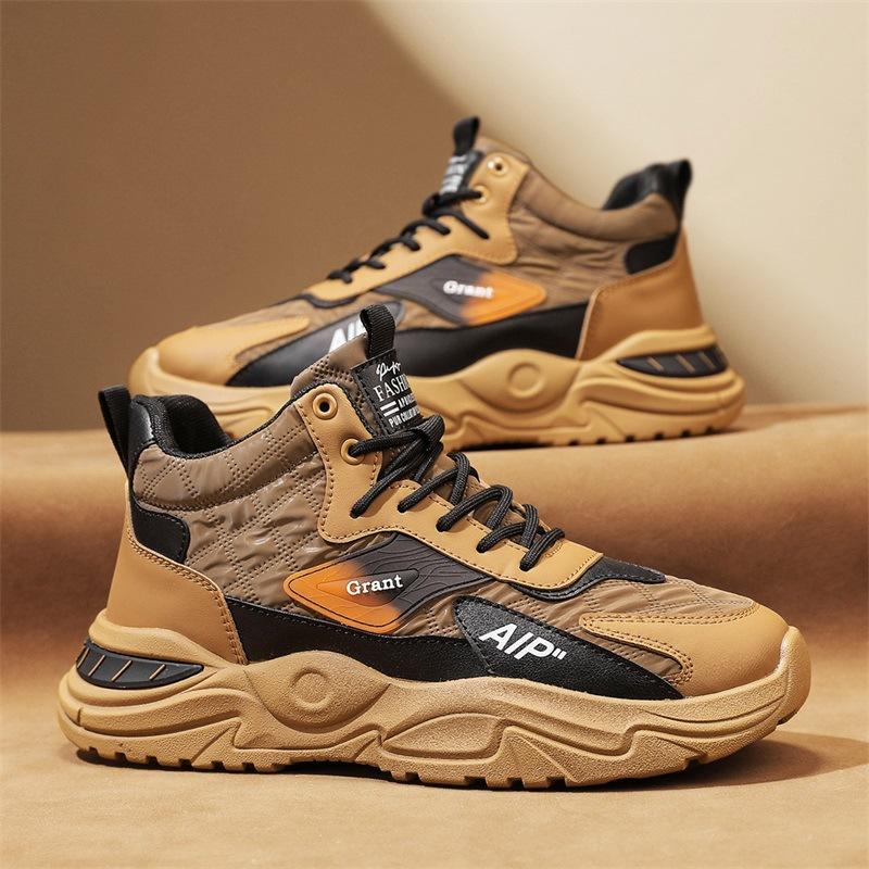 Мода Новая Модная Мужская Обувь Легкая и Удобная Молодежная Спортивная Обувь Высокая Платформа Толстая Подошва Беговая Повседневная Обувь кроссовки