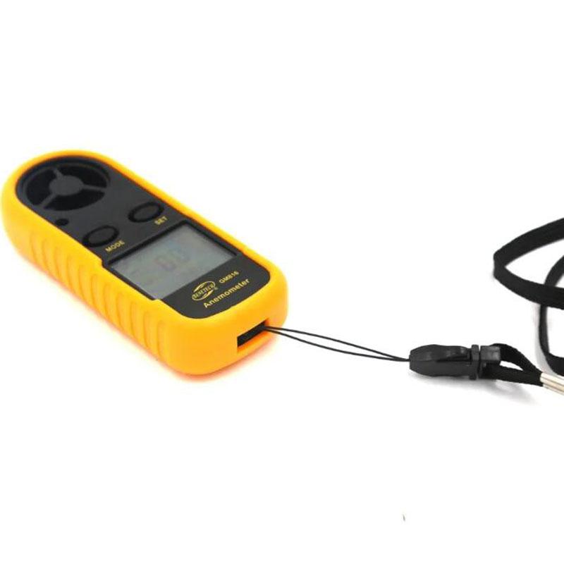 Digital Anemometer 0-30m/s Wind Speed Meter Mini Air Velocity Airflow -10°C ~ 45°C Temperature Tester with LCD Backlight