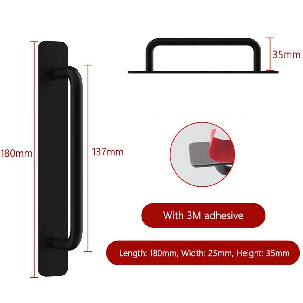 Toilet Window Sliding Self-adhesive Door Handle Cabinet Pulls Furniture Hardware Door Knobs