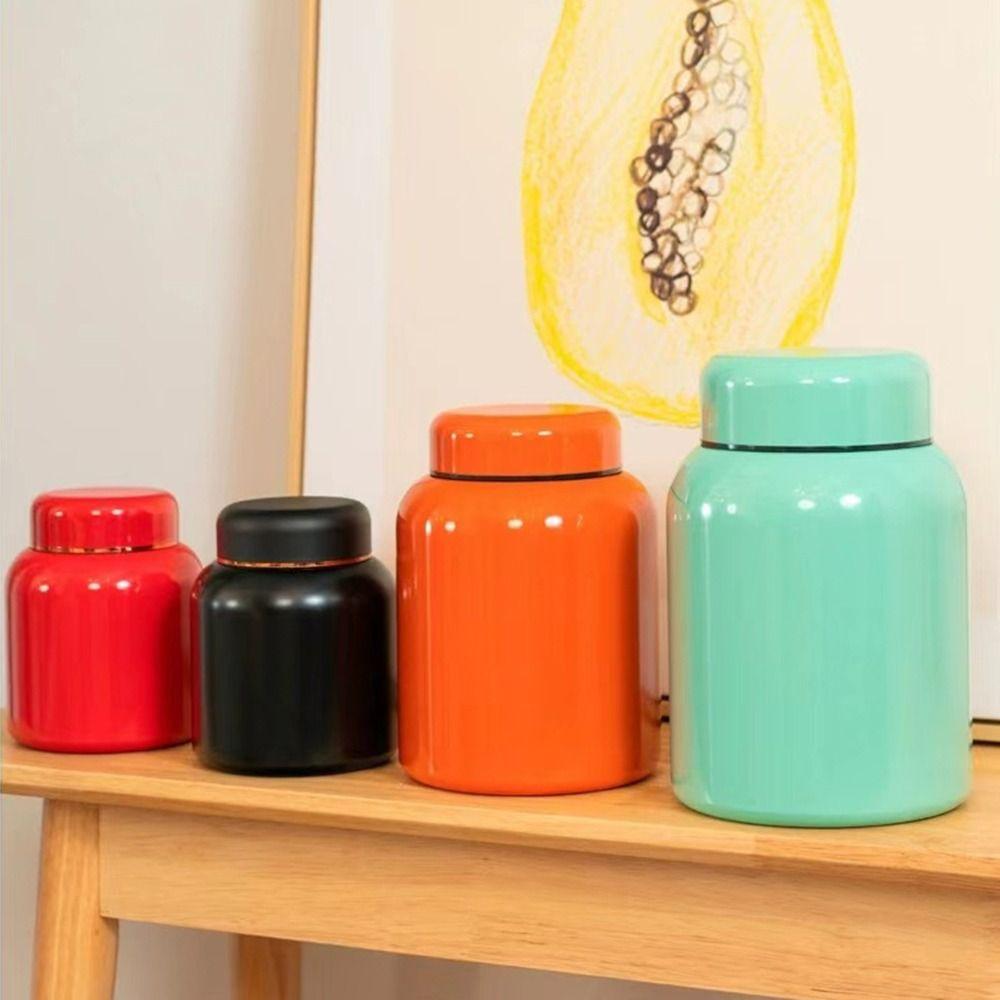 Stainless Steel Tea Tin Large Capacity Sealed Tea Can Portable Tea Jar for Home&Travel
