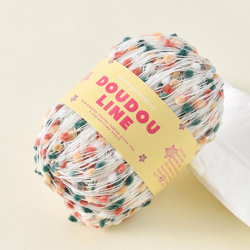 50 г/рулон Разноцветные точки разноцветные для свитера шарфа своими руками ручная вязка мягкая и удобная мохеровая пряжа радужная нить