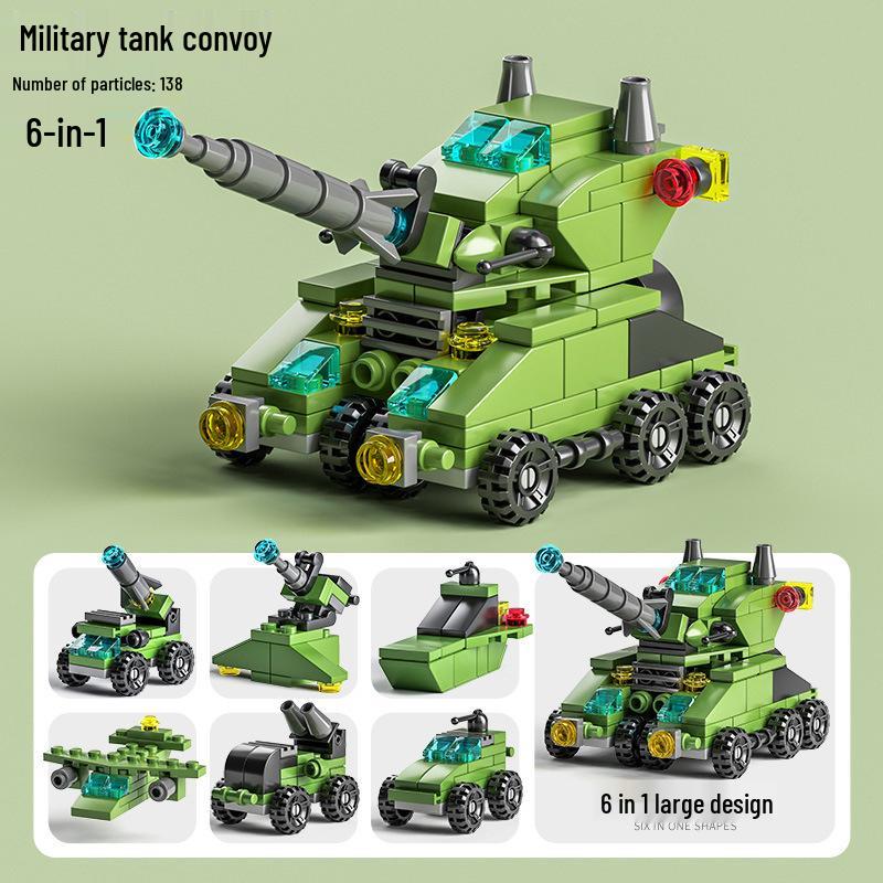 Military & Emergency Vehicles Building Blocks - Compatible with Lego, Educational & Transformable for Kids.
