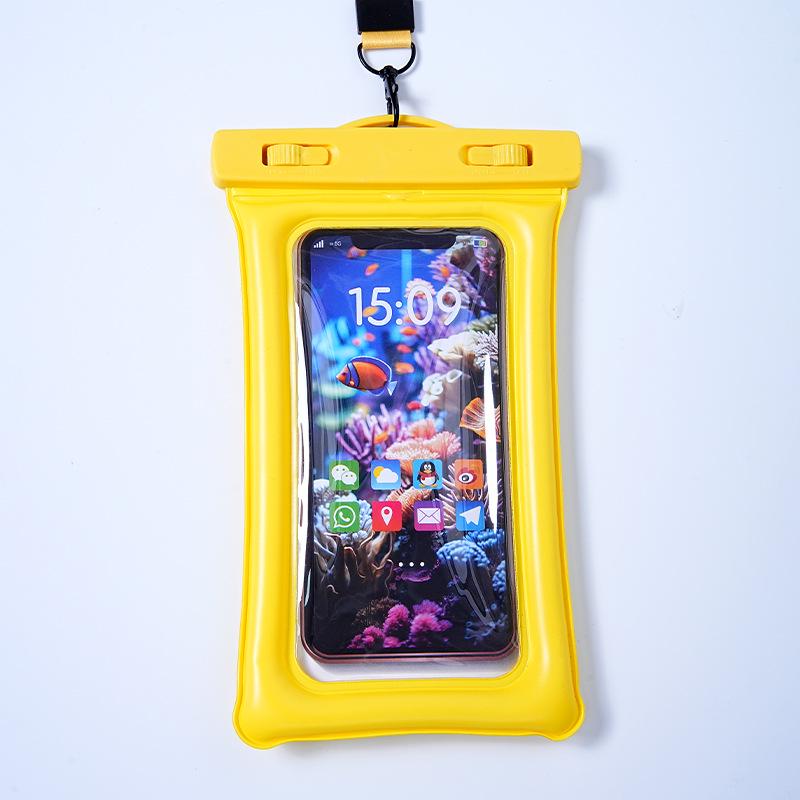 Большой водонепроницаемый чехол для телефона с воздушной подушкой и высокопрозрачным сенсорным экраном - Идеально подходит для дайвинга, плавания и защиты от дождя