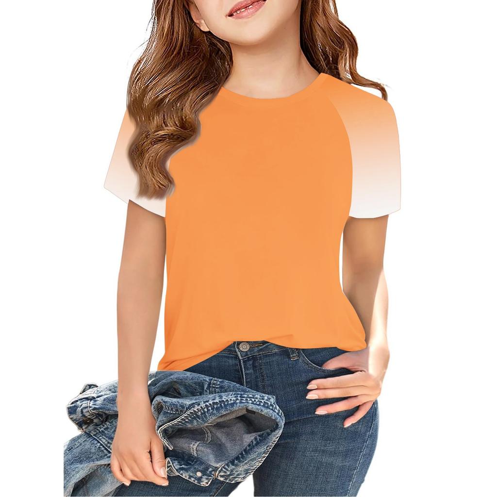 Toddler Girl Boy T-Shirts Kids Top Boys And Girls Printed Short Sleeved T-shirt 2-12Y