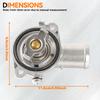 Aluminum Thermostat Housing Assembly 68136754AA 5184570AH 5184570AI For Chrysler Jeep Dodge Journey Grand Carava Avenger 3.6L VW