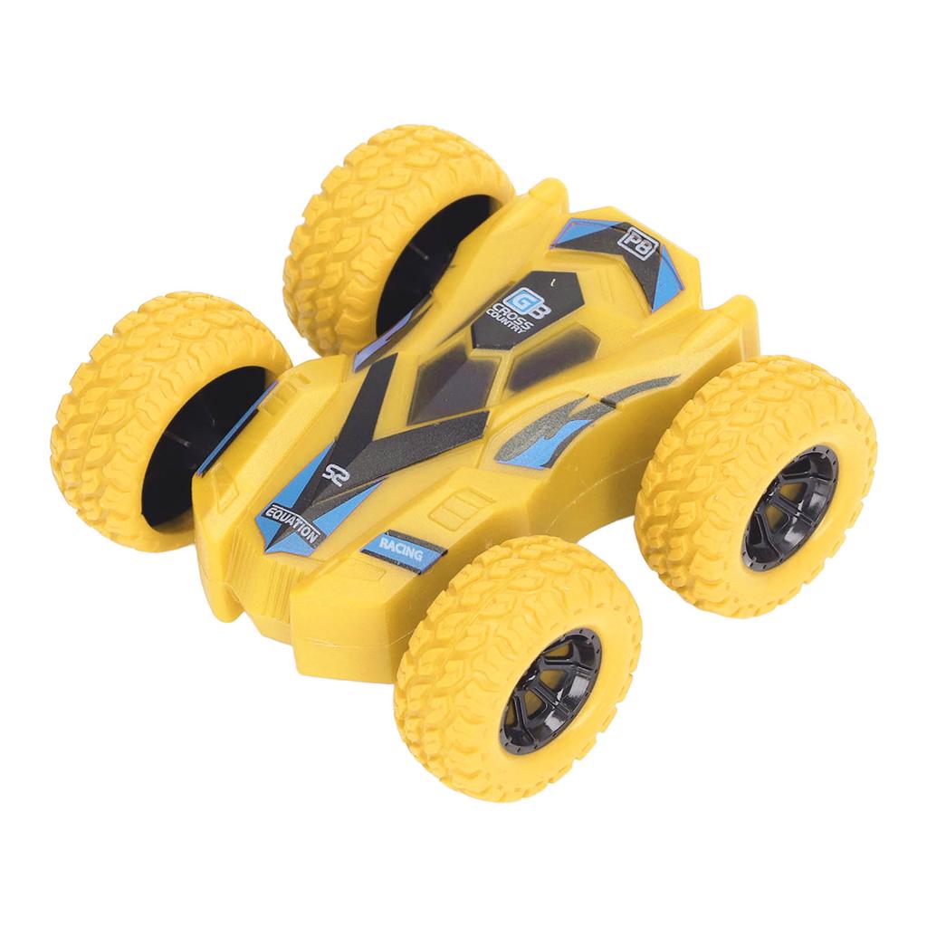 Double Sided Pull Back Car Friction Powered 4 Big Tires 360 Degree Rotating Mini Flips Inertia
