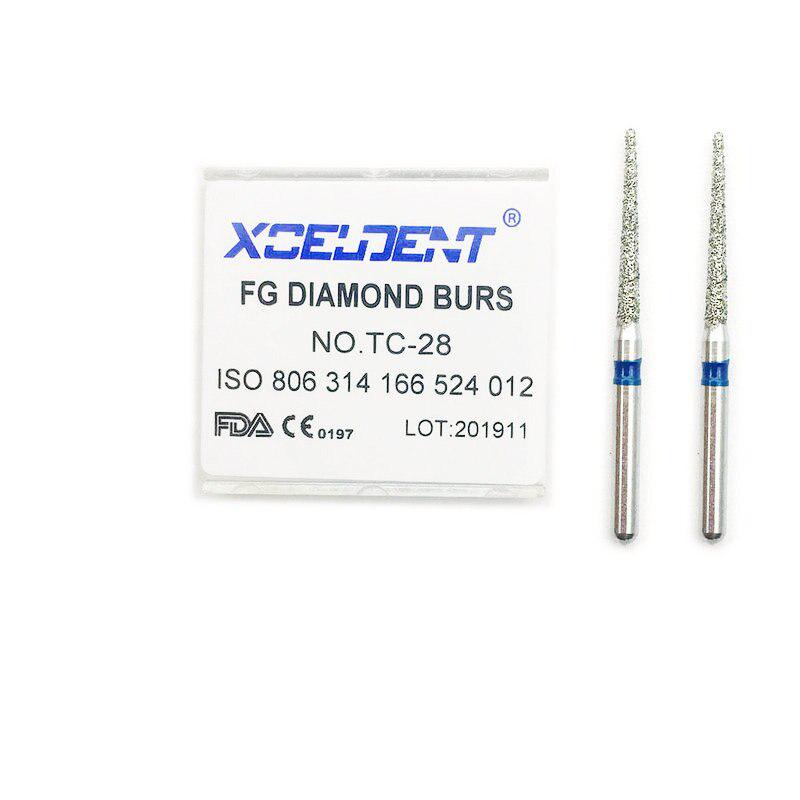 10 шт./кор., стоматологические высокоскоростные боры, алмазные сверла для полировки зубов, стоматологическое оборудование TC-28