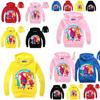 Kids Trolls Print Hoodie Cotton Pullovers Coat Jacket Gift Yrs