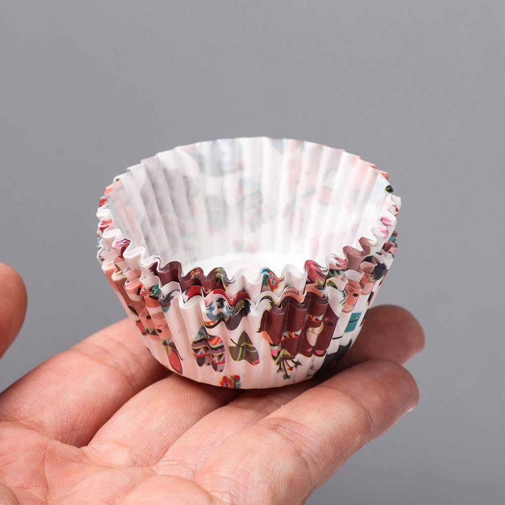 100PCS Pastry Tools DIY Baking Mold Cupcake Grease-proof Cake Paper Cups Animal Muffin Cup Flower
