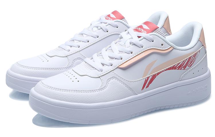 Li Ning Slip Resistant Breathable Lightweight Balance Abrasion Resistant Low top Skateboard Shoes Women's AGCR198-2