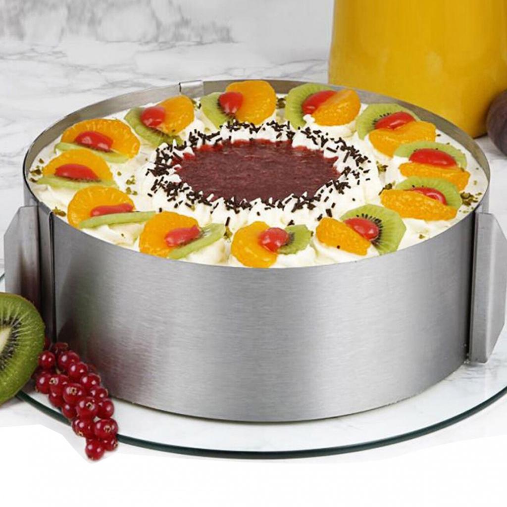 ADJUSTABLE CAKE TIN 20cm RIM FOR CAKES E-8110