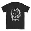 Glock Hello Kitty Graphic Shirt 100% Cotton Y2K Kawaii Cartoon Streetwear S-6XL