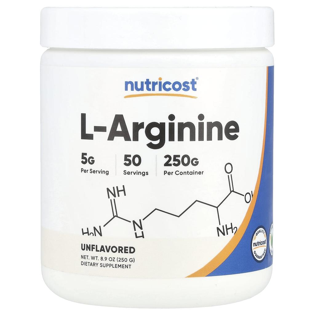 Nutricost L-Arginine, Unflavored, 8.9 Oz (250 G)