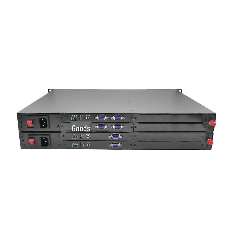 Yeren 2-канальный оптоволоконный удлинитель VGA с аудио и RS232