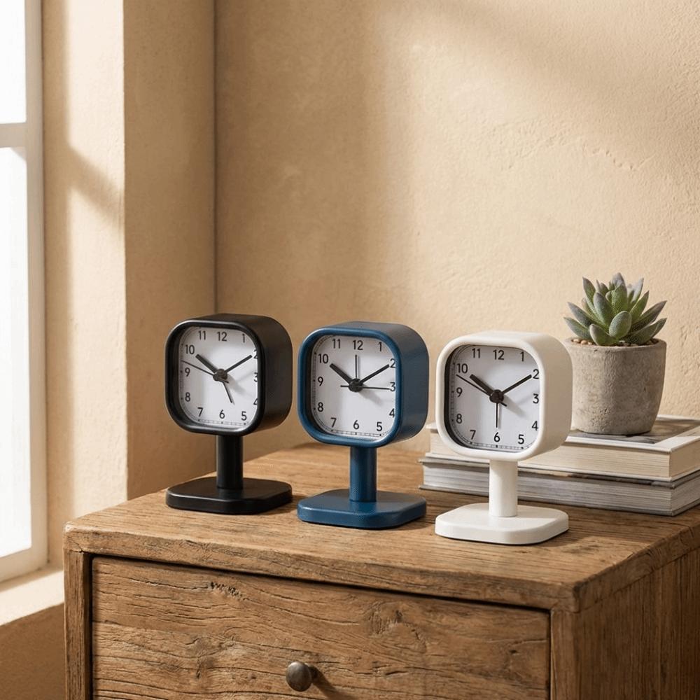 Ударопрочные Настольные Часы-Подставка Винтажные Настольные Часы Декор для Спальни Механические Часы-Таймер Прикроватные