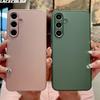 Матовый Стеклянный Чехол Для Samsung S25 S24 FE S23 S22 S21 S20 FE S10 Note 20 Ultra 10 Plus A55 A54 A34 A24 A14 A73 A53 A33 A23 Чехол