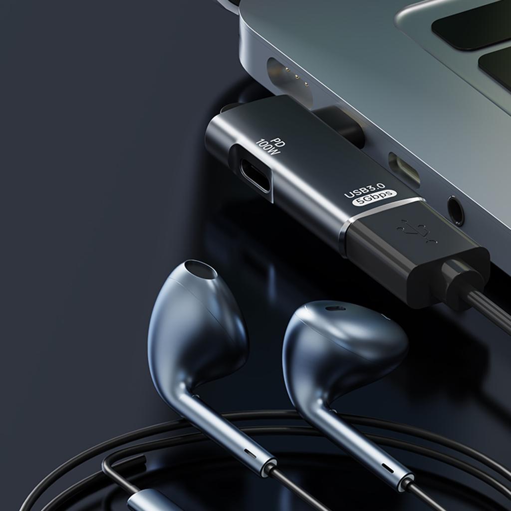 USB C To USB 3.0 Adapter Converter 5Gbps Data Transfer With Fast Charging OTG Support Suitable For Laptops And Tablets