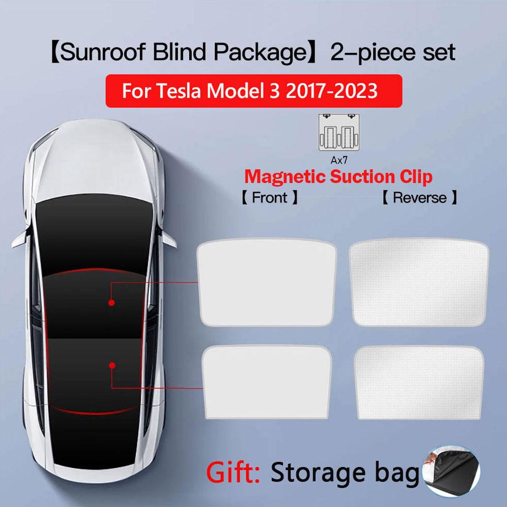 cfseh5 2026 For Tesla Model Y Juniper Sunshade Magnetic Suction Clip Sunroof honeycomb Sunshades Model 3 Highland Skylight Accessory