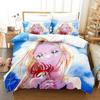 New Summer Time Rendering Bedding Set Cartoon Anime Three-piece Set Adult Kid Bedroom Duvet Cover Sets 3D Kawaii Girls Twin Set