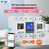 Граффити Двухклавишный выключатель WIFI: Защита от перенапряжения/пониженного напряжения, перегрузки по току, утечки, Дистанционно управляемый автоматический выключатель.