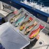 Realistic Fishing Lures for Bass 5Pcs/Set Hard Lures, Baits with Metal Artificial Hooks, Reusable Anglers Freshwater Saltwater