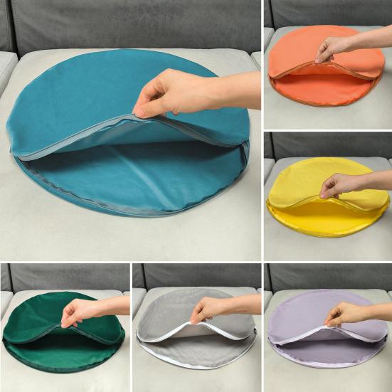 Круглая наволочка 16/20/24 дюйма, декоративная наволочка для подушки с невидимой молнией для домашнего дивана, дивана, декора спальни