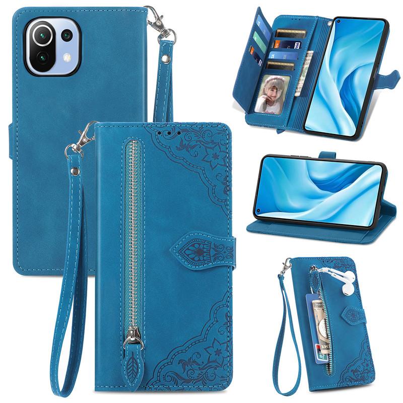 Кожаный чехол-бумажник для телефона с картой для Xiaomi 12 11 11T 10 10S 10T Poco X3 GT M4 X4 Pro Lite Redmi 10A 10C 9A 9C 8A Note 8 9 10 11 противоударный чехол-подставка