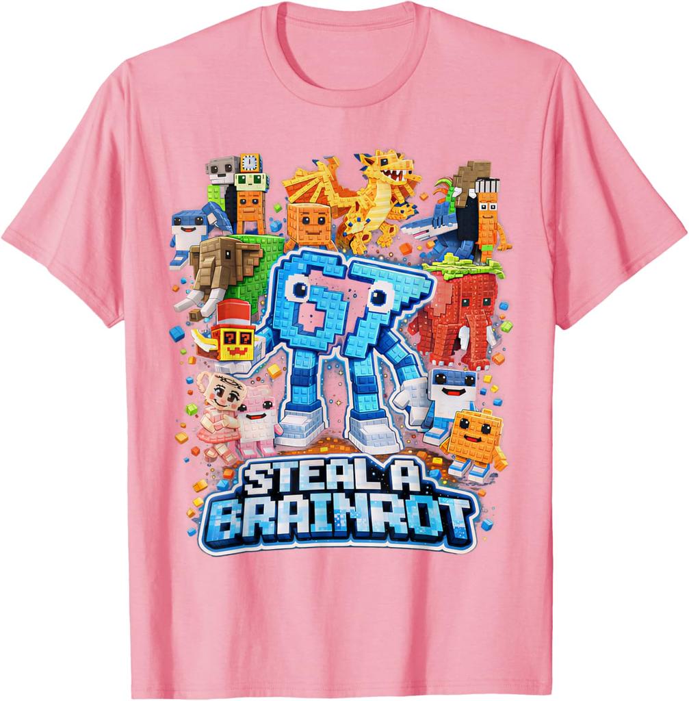 Six Seven 67 Steal A Brainrot Meme Funny Gifts for Kids Boys Girls TShirt Fashion Women Men Italian Brainrot Clothing