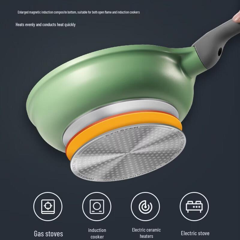 COOKER KING Bamboo Green Stone Cookware Set