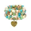 Bohemian Multilayer Turquoise Beaded Bracelet - European & American Travel Jewelry