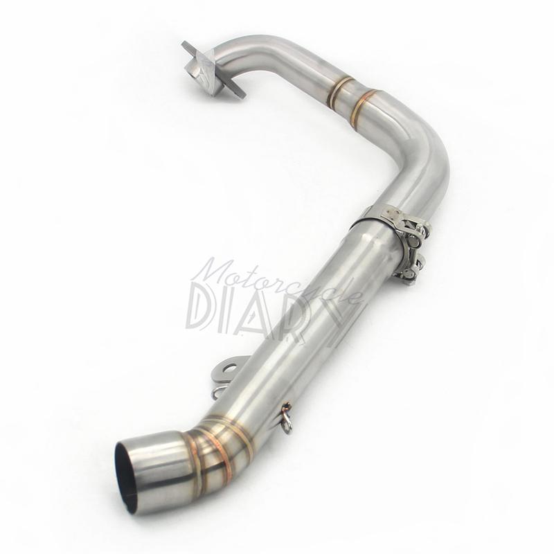 For Yamaha MT125 MT 125 2014-2019 YZF R125 2014-2018 V2 Motorcycle Exhaust Elbow System Front Head Link Pipe Escape Moto PitBike