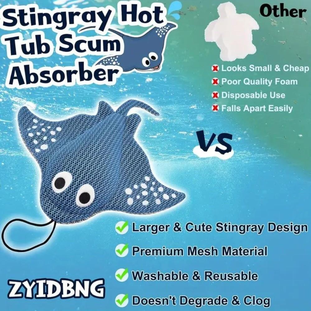 Easy To Clean Turtle Shape Hot Tub Scum Absorber Eco-Friendly Cute Bathtub Water Cleaner Reusable Floating Scum Ball Home Use