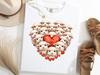 Sheep Heart Shirt, Cute Sheep Valentines Day Tee, Sheep Lover Gift