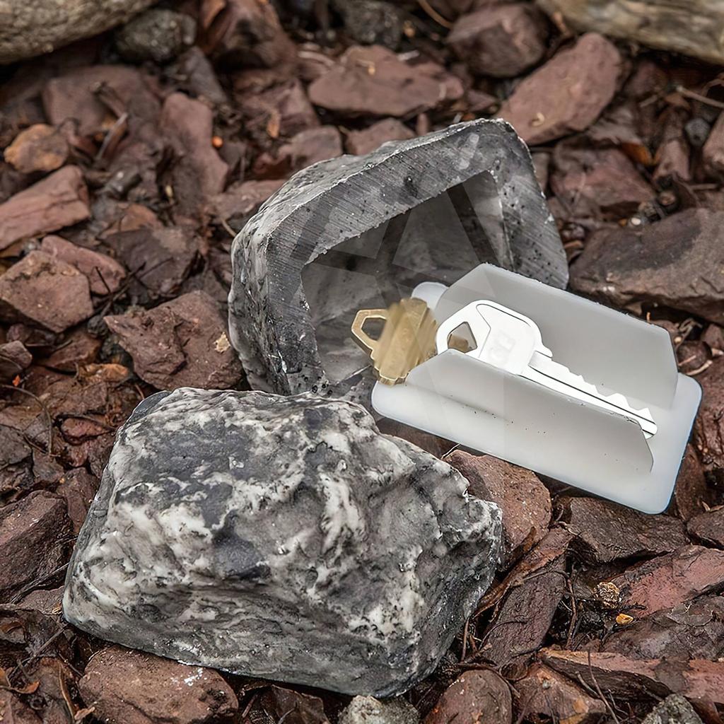 Outdoor Courtyard Hidden Key Box, Simulated Small Stone Decoration, Suitable For Outdoor Garden Or Courtyard, Treasure Hunting