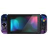 eXtremeRate Clear Handheld Controller Housing for Switch and OLED Includes Full Button Set and Console Case Not and Purple Gradient (D-Pad Version)