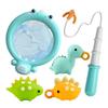 Joy Kids 2in1 Baby Dinosaur Landing Fishing Bath Play Set, Korean Bath Toys