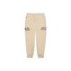 Li Ning X Artist DFT Wade Series Drawstring Knitted Cuffed Casual Pants Men Bottoms Fog-Khaki AKXR591-2
