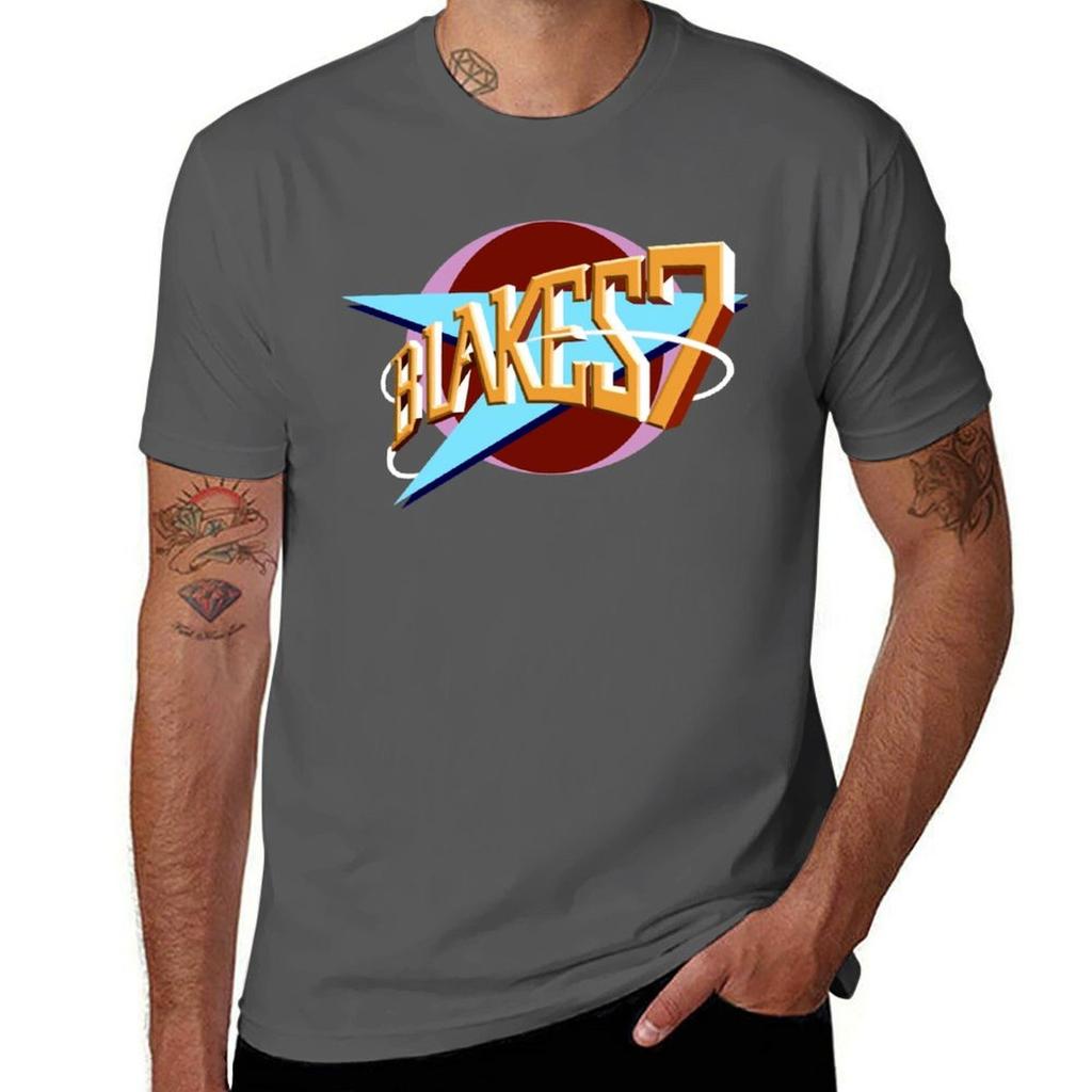Blakes 7 Logo TShirt t shirt Unisex 100 cotton luxury brand Unisex t shirt heavy cotton TShirt