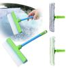 Window Cleaning Kit Reusable Silicone Window Squeegee Kit Anti-Slip Multifunction Clean Scraper for Shower Glass Mirror Door Car